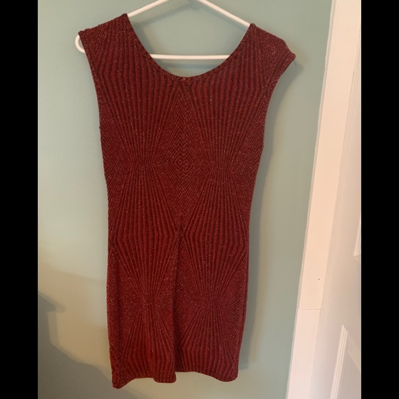 Rust mini dress - Picture 3 of 4